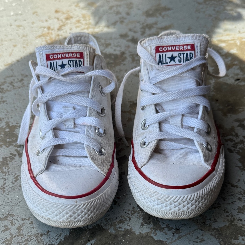 Converse White and Red Sneakers